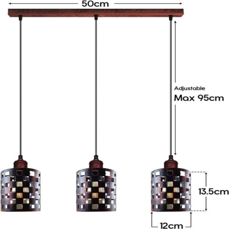 Timmer 3 - Light Kitchen Island Pendant, Brushed Copper