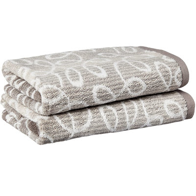 Scroll Pattern Plush Hand Towel