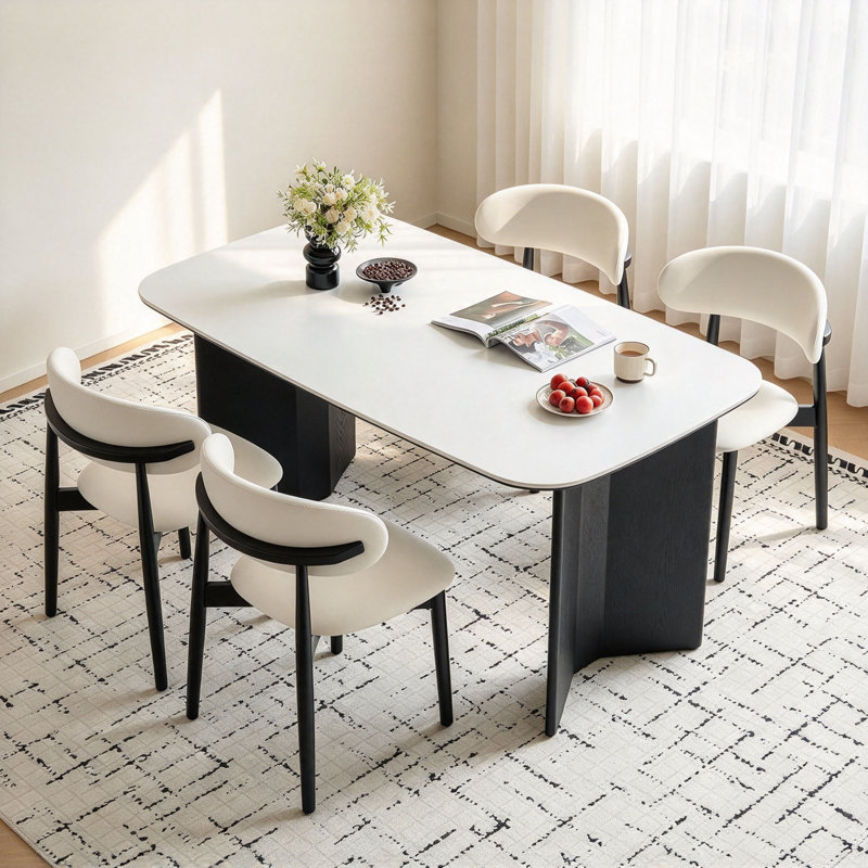 Table de salle à manger Retro, H 29,5 po x l 70,9 po x P 35,4 po