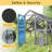 Outdoor Cat House Enclosure with Cat Playpen  for Large Spaces