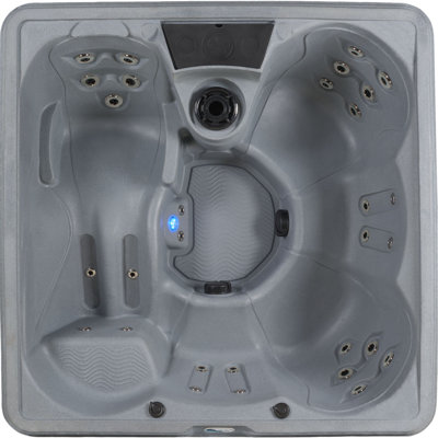  Ariana® 6-Person 30-Jet Lounger Hot Tub Spa with Built-In Ice Bucket, 5 BHP 2-Speed Pump, LED Lighting and Ozonator