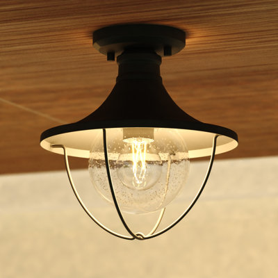 Plafonnier semi-encastré extérieur l 10 po Dunlap