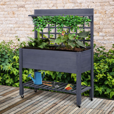 Wood Raised Garden Bed