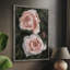 «Peachy Roses I», reproduction encadrée - bois massif-2113896707