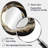 Gold Glamour Wave I - Large Oval Wall Mirror On Metal-631576134