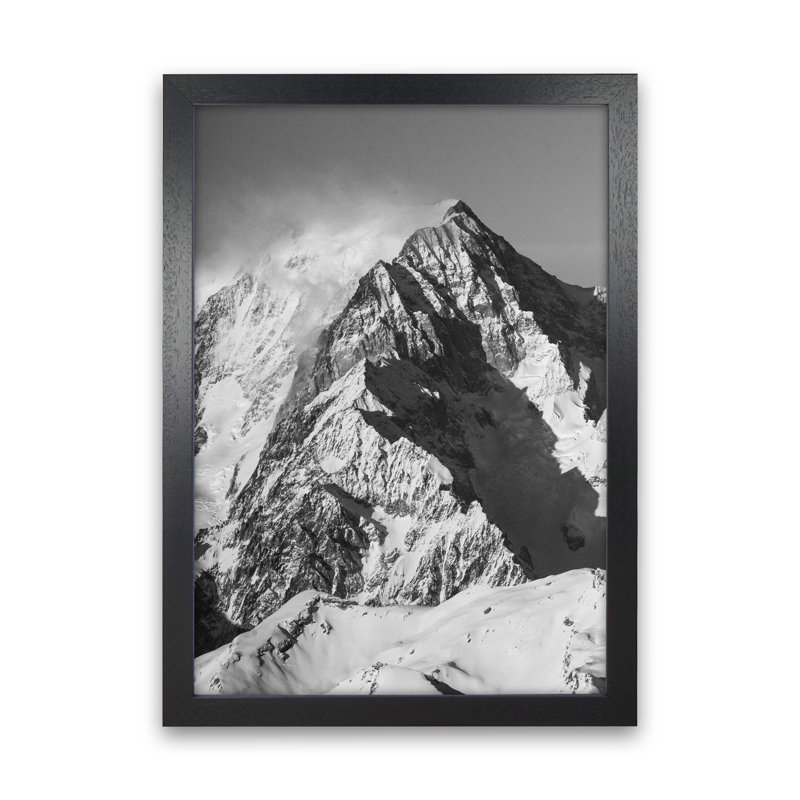 Mont Blanc Moutain by Victoria Frost - Print, Black Framed, 88cm H x 64cm W x 3cm D