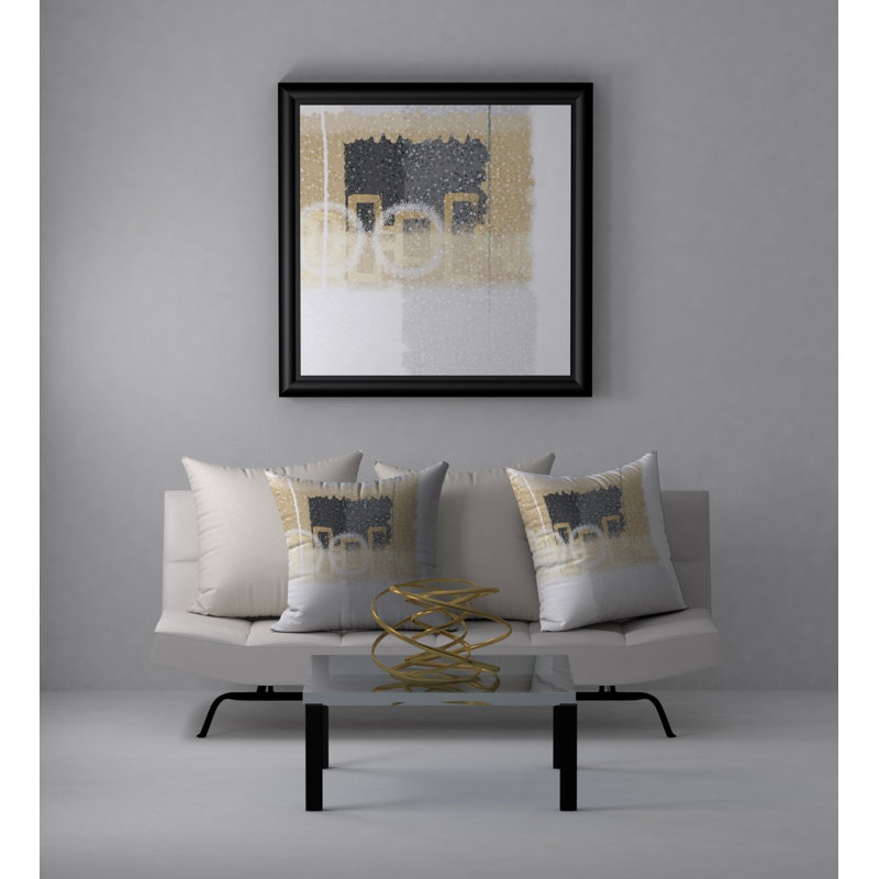 Housse de coussin carrée flair bouche, 20 po x 20 po