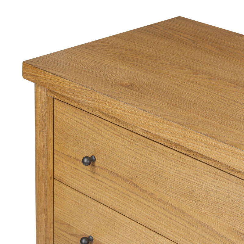 Roark 5 - Drawer Dresser, Saddle Brown Veneer