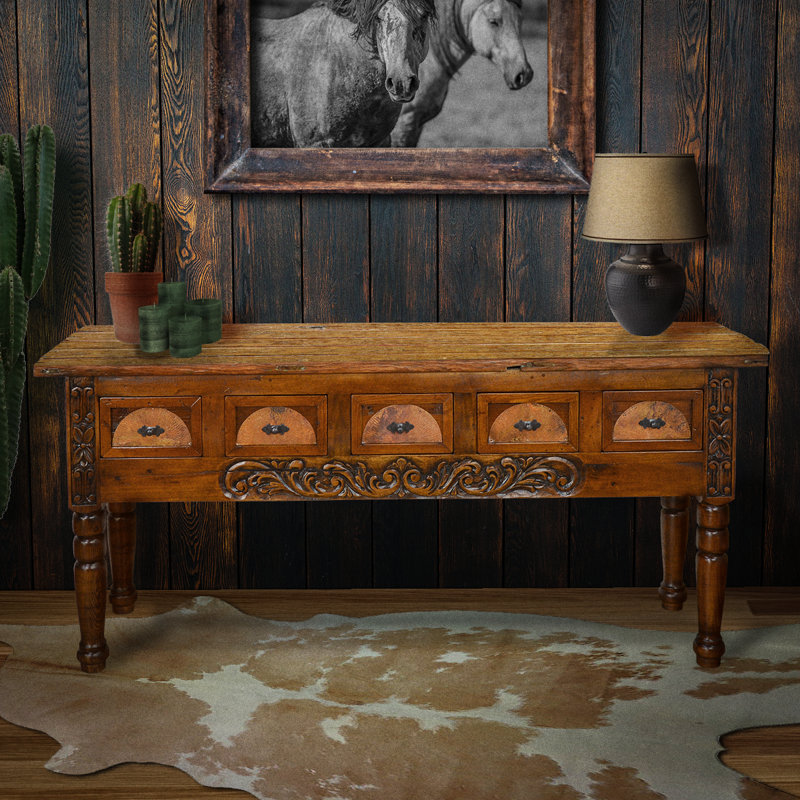 Solid Wood Accent Console