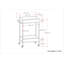 Moderne - Chariot-bar 24 po - Naturel