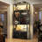 Bar Cabinet with Power Outlets, 6-Tiers Storage Cabinet Coffee Bar-661535898