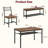 Emond Rectangular Modern/Farmhouse/Rustic/Industrial Dining Set-1245752049-1245752046-1245752047