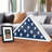 Large Flag Display Case for Burial - Fits Folded 5x9.5" Flag - Elegant Military Flag Display Case - Plexiglass Cover-112950982