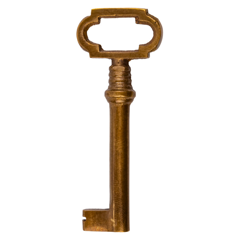 Clé squelette, Laiton vieilli