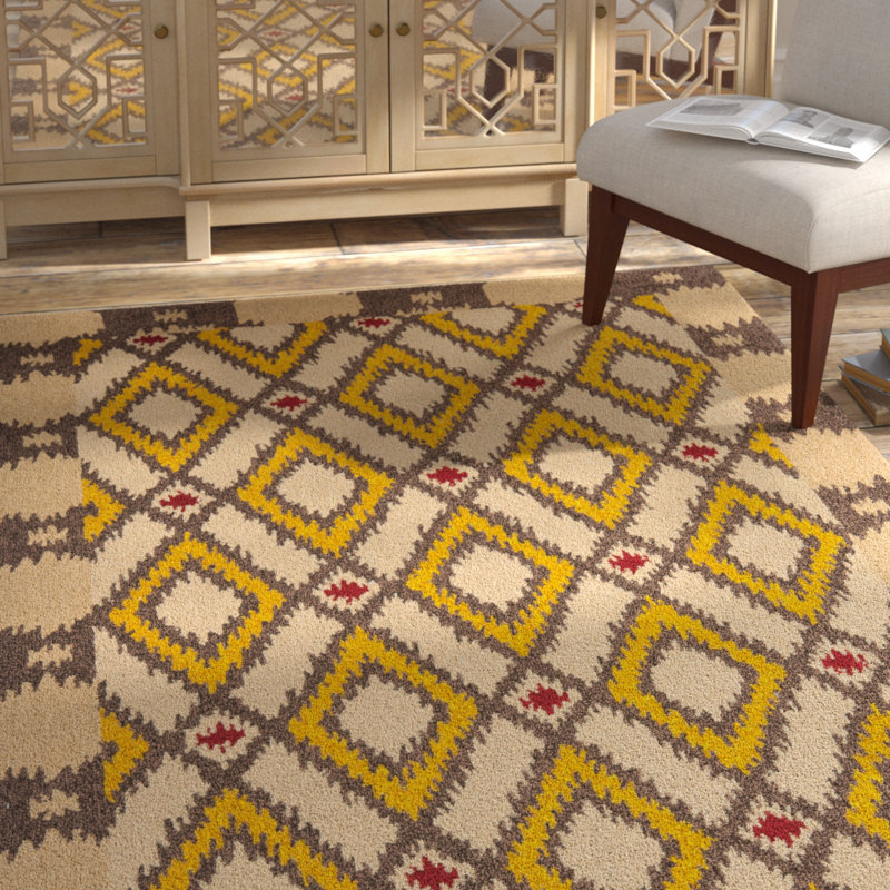 Bowden Hand Hooked Performance Southwestern Rug, Rectangle 8' x 10'