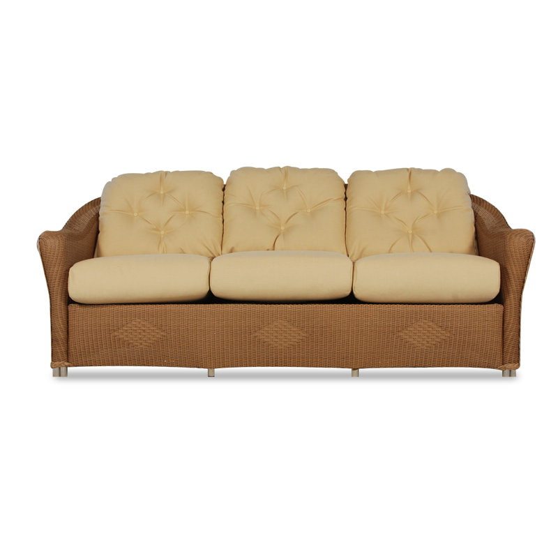 Reflections Outdoor 3 - Seat Patio Sofa, Ivory, Demo Stone