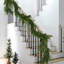 2 guirlandes de pin artificielles Norfolk, guirlande de pin d'hiver Real Touch, guirlande de verdure artificielle pour table, manteau de cheminée, mur, décorations de Noël intérieures et extérieures (2, 6 pi)