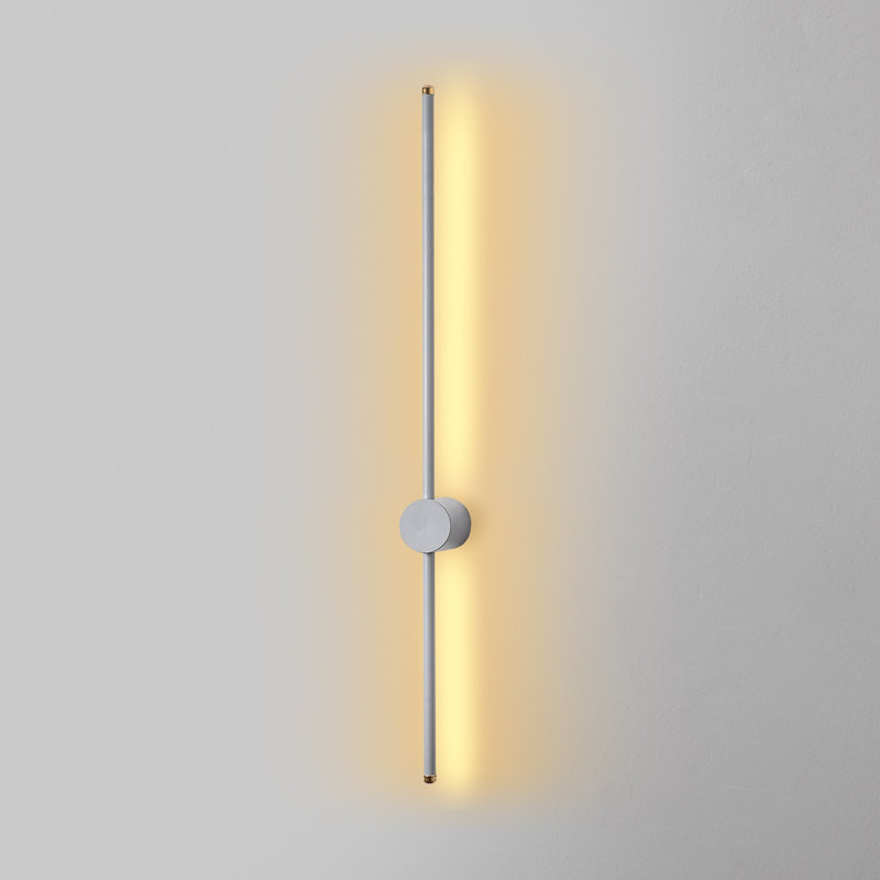 Modern Industrial Wall Lamp, Grey Metal Body, 35.8 x 3.9 x 2.8 inches | LED 13W 3000K, IP20 | Sleek Design with Metal Base Plate, Perfect for Contemporary Home Décor and Novelty Lighting Solutions