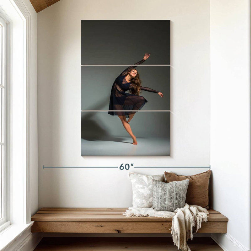 Danse de ballet contemporaine, H 50 po x l 32 po