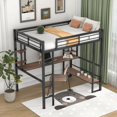 Farrahn Kids Full Loft Bed