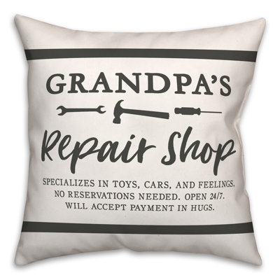  Housse et insert de coussin Grandpas
