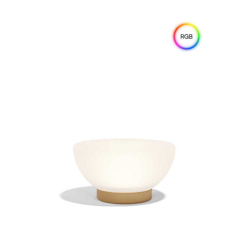 Lampe Luna 23,5 po RVBB, À brancher, H 13 po x l 23,5 po x P 23,5 po, Chameau
