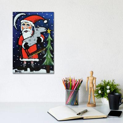 Santa's Toy Horse - Wall Art Print - Wrapped Canvas