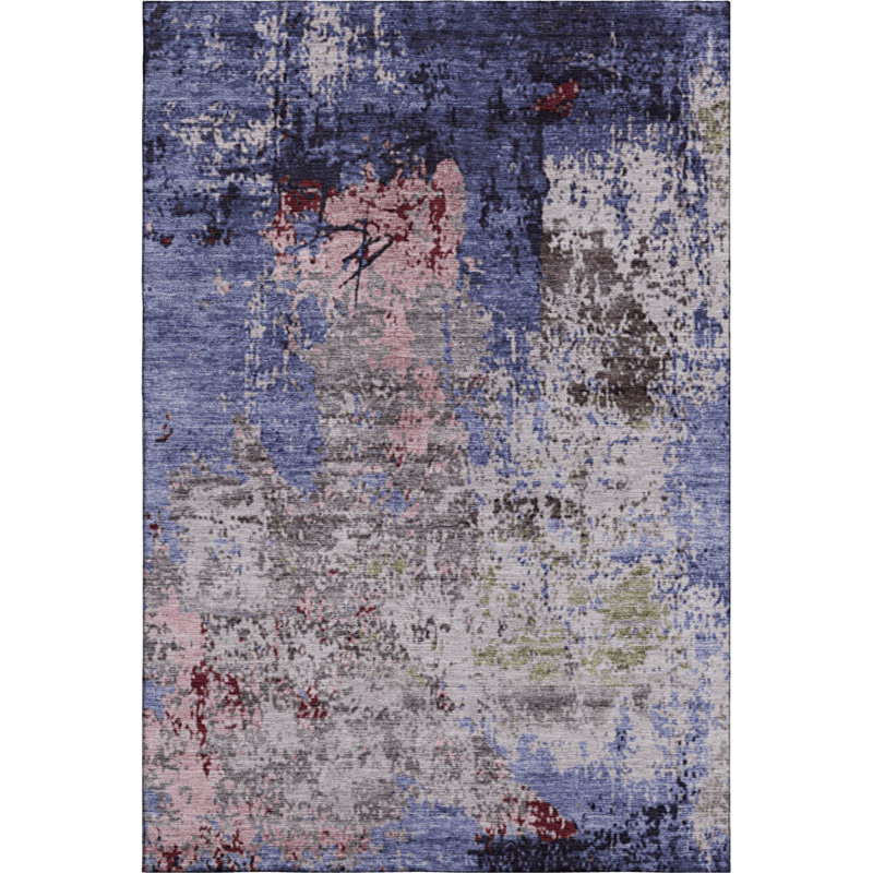 Premium Machine Washable Breault AMF1911 Abstract Rug, Rectangle 10' x 14'