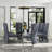  Parsons Silver Grey Velvet Dining Chair-1497814395