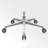 Silver Hight adjustable Genuine Leather + Faux Leather + Steel Office Chair-108571773