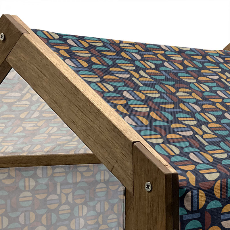 Niche pour chien en bois, H 32,28 po x l 39,37 po x P 28,35 po