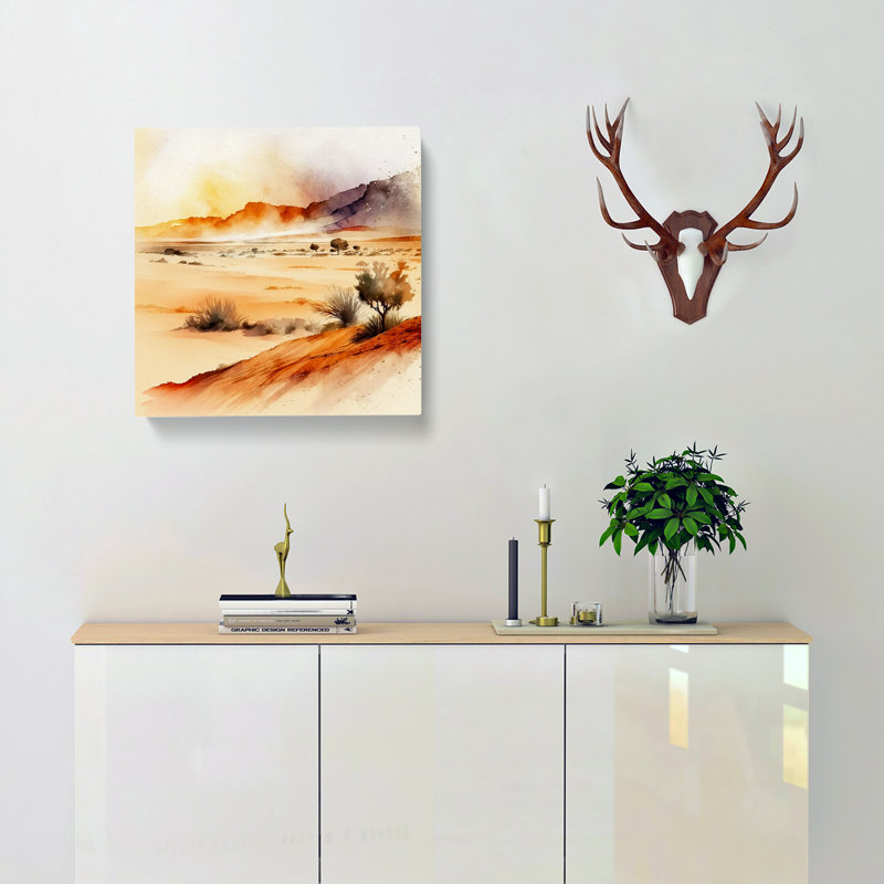Desert Watercolour - Wrapped Canvas
