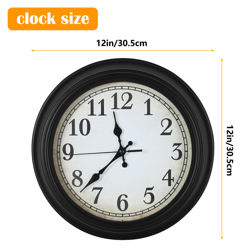 Horloge murale 12 po Deryon