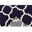 Tapis bleu marine à motif géométrique Mccampbell-28997950
