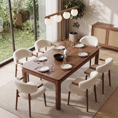 63" Solid Wood Dining Table