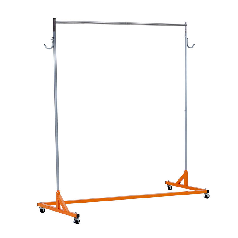 Storage Rack, 168cm H x 160cm W x 61cm D, Stainless Steel/Orange