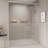 KISRAIS 56-60 In. W X 72 In. H Double Sliding Shower Door, Semi-Frameless Bypass Bathroom Sliding Door With 1/4" (6Mm) Tempered Glass For Walk-In Shower-108671446
