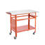 Table de soudage, établi de soudage 40 po x 24 po avec capacité de charge statique de 800 lb, établi en acier mobile avec 4 roues (dont 2 avec frein), panneau de rangement à double couche et trous de fixation de 5/8 po