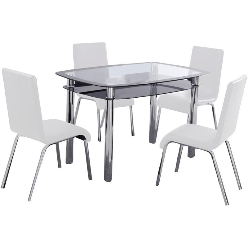 Ensemble de 4 chaises de salle à manger en similicuir Modern