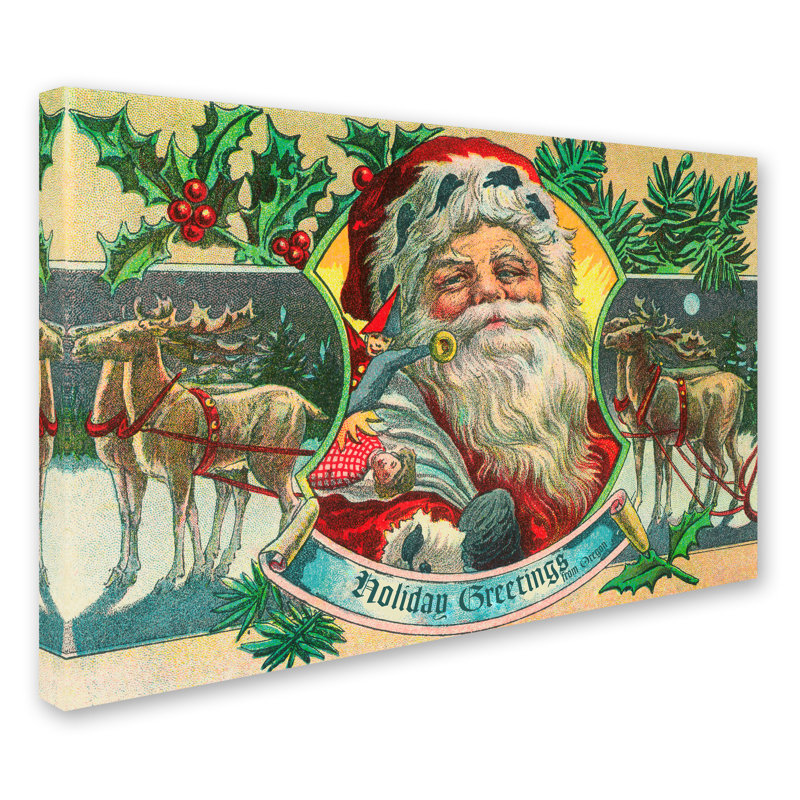 « christmas 2 », reproduction d’impression sur toile tendue, H 30 po x l 47 po x P 2 po