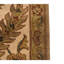 Tapis ivoire / jaune / brun foncé en laine noué à la main de conception unique 9 pi 11 po x 13 pi 11 po