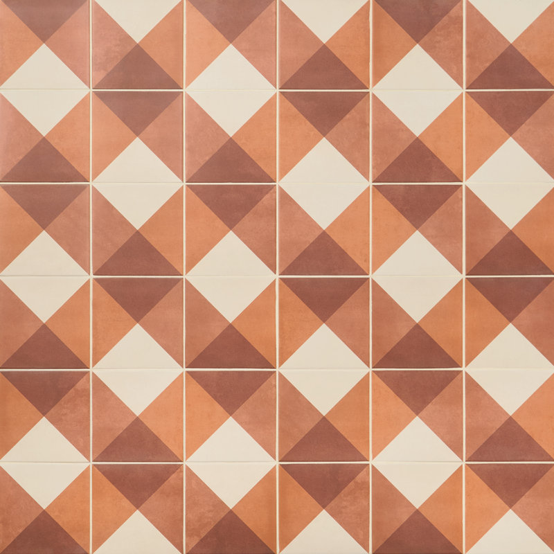 Art Geo By Elizabeth Sutton 7.87 In. X 7.87 In. Matte Porcelain Floor And Wall Tile (10.76 Sq. Ft. / Case)