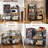 Mini Fridge Stand With Storage, Mini Refrigerator Stand With Power Outlet, Wine Fridge Table With Movable Storage Basket, Heavy Duty Beverage Refrigerator Table For Dorm Home Use (black)-114234351