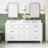 Ariel Monrow 66 Inch Double Oval Sink Bathroom Vanity With Carrara White Quartz Countertop-105988681