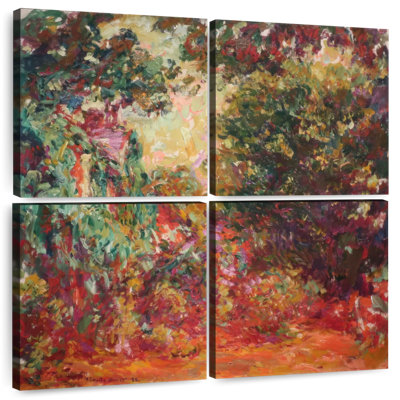Maison d'artiste Avery vue d'un jardin de roses