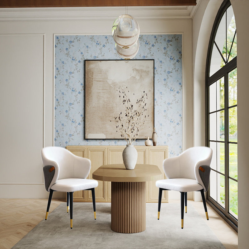 Light-luxury Leather Backrest Accent Chair