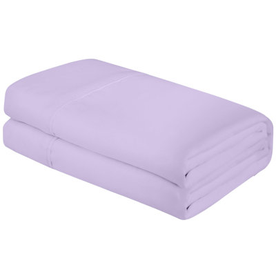Royale Linens | Ultra Soft Brushed Microfiber Flat Sheets Only | Wrinkle Free & Stain Resistant | Hotel Quality Top Sheet for Bed