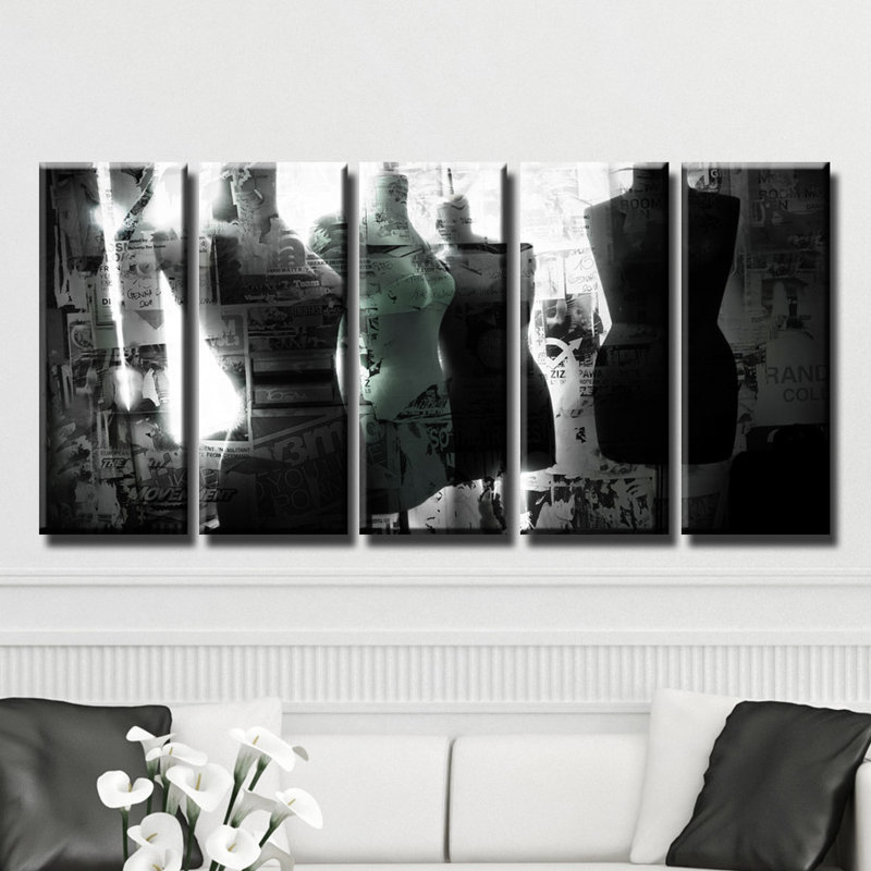 « urban mode vi », ensemble de 5 reproductions sur toiles tendues