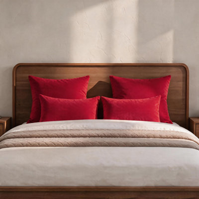 Ensemble de coussin lombaire en velours 12 po x 20 po, coussin décoratif doux