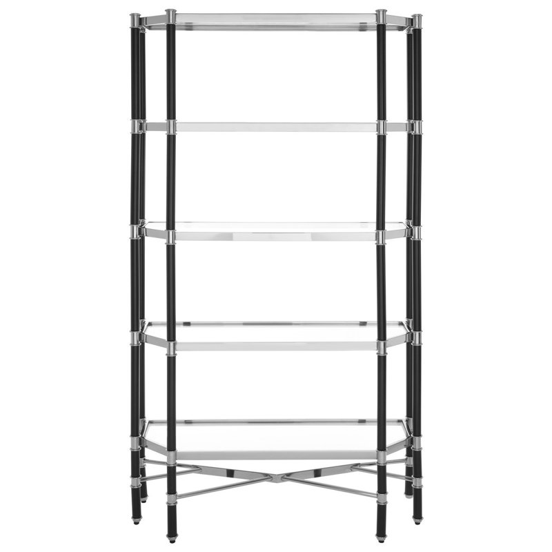 Briaroaks 107cm W Metal Shelving Unit, Silver